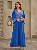 Women Round Neck Beaded Maxi Dress