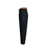 Women Summer Solid Straight Pants