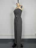 Women Sexy Ribbed Top and Pants Ribbed Two-Piece Set