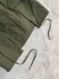 Women's Pocket Zippered Solid Color Sexy Mini Skirt