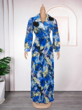 Plus Size Print Women's Fashion Dress