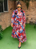 Plus Size Print Women's Fashion Dress