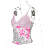 Women's Summer Sexy V-Neck Leopard Print Camisole Top