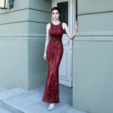 Lace & Sequin Fishtail Wedding Dress Romantic Bridal Evening Gown