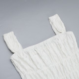 Spring Texture off shoulder slim Long Dress