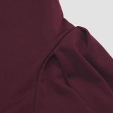 Spring Women's Square Neck Strap Retro Slim Midi Dress
