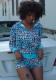 Street Sexy Leopard Hoodie Shorts Set