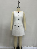 Women's Elegant Sleeveless Slim Waist Bodycon Dress