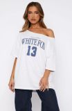 Women's Summer Trend Letter Print Short Sleeve T-Shirt