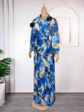 Plus Size Print Women's Fashion Dress