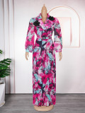 Plus Size Print Women's Fashion Dress