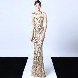 Sleeveless Fishtail Wedding Dress Bridal Evening Gown