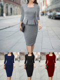 Career Dresses for Formal Occasions for Women in All Seasons  Chic Slim A-Line Fashion Dress
