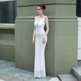 Sequin Fishtail Long Dress Formal Party Evening Dress