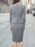 Career Dresses for Formal Occasions for Women in All Seasons  Chic Slim A-Line Fashion Dress