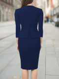 Career Dresses for Formal Occasions for Women in All Seasons  Chic Slim A-Line Fashion Dress
