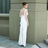 Backless Sequined Fishtail Gown Formal Event Dress