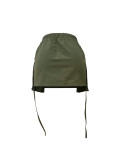 Women's Pocket Zippered Solid Color Sexy Mini Skirt