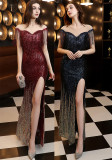 Elegant Long Fishtail Evening Gown Chic Formal Evening Dress for Women