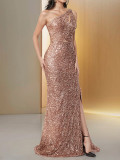 Luxury Long Dress Sexy Elegant Sequin Evening Dress for Formal Party & Cocktail Events