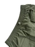 Women's Pocket Zippered Solid Color Sexy Mini Skirt