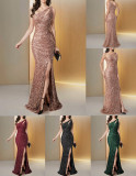 Luxury Long Dress Sexy Elegant Sequin Evening Dress for Formal Party & Cocktail Events