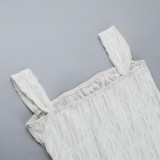 Spring Texture off shoulder slim Long Dress