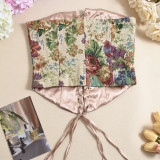 Summer Slim Lace-Up Low-Back Irregular Strapless Top for Women