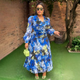 Plus Size Print Women's Fashion Dress