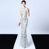 Sleeveless Fishtail Wedding Dress Bridal Evening Gown