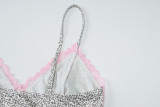 Women's Summer Sexy V-Neck Leopard Print Camisole Top