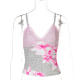 Women's Summer Sexy V-Neck Leopard Print Camisole Top