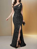 Luxury Long Dress Sexy Elegant Sequin Evening Dress for Formal Party & Cocktail Events