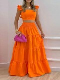 Women spring Career sexy suspender top and Skirt Casual two-piece set