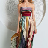 Women Spring Sexy Strapless Dress