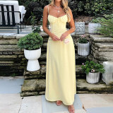 Women elegant lace solid dress