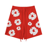 Women Spring Summer Short Sleeve Top and Shorts Two-Piece Set