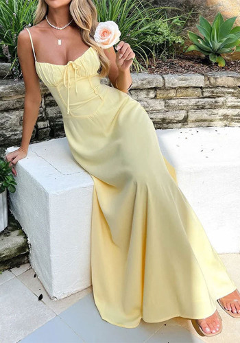 Women elegant lace solid dress