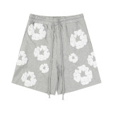 Women Spring Summer Short Sleeve Top and Shorts Two-Piece Set