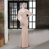 Summer formal strap mermaid evening dress
