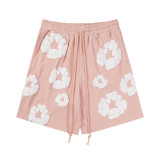 Women Spring Summer Short Sleeve Top and Shorts Two-Piece Set
