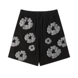 Women Spring Summer Short Sleeve Top and Shorts Two-Piece Set