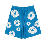 Women Spring Summer Short Sleeve Top and Shorts Two-Piece Set