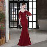 Summer formal strap mermaid evening dress