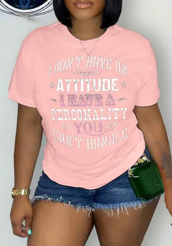 cotton printed short sleeve Round Neck T-shirt top