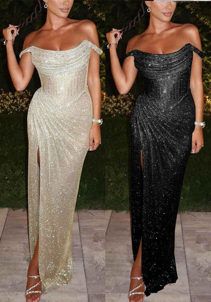 Spring Garden Slit Dress