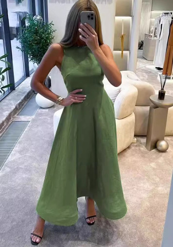 Women Solid Sexy Maxi Dress
