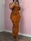 Women Summer Casual Leopard Dress