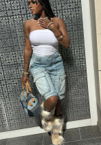 Women Cargo Denim Pants