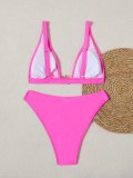 Women Sexy Solid Metal swimwear